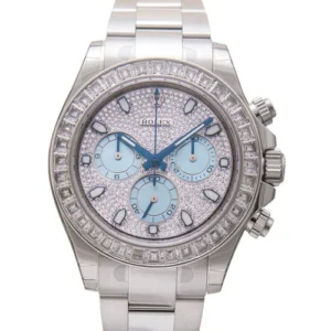 Rolex daytona 116576TBR platinum Cosmograph Diamond Pave Dial