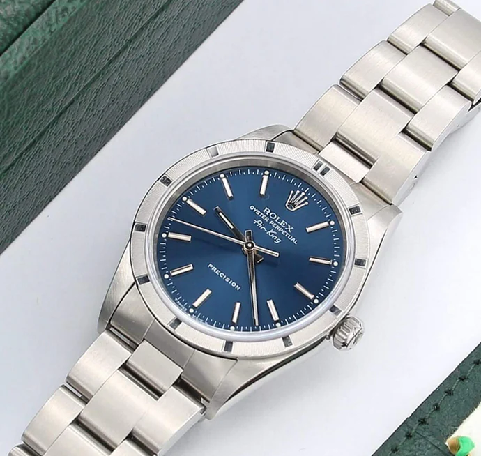 Rolex Air King 34 Blue Dial Ref. 14010