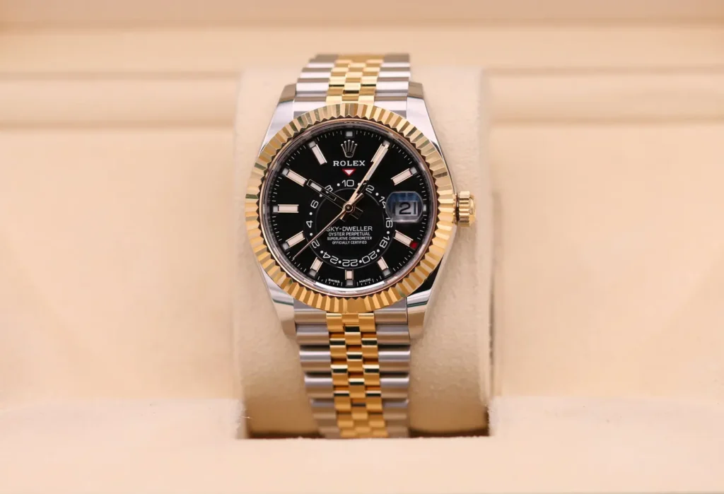 Rolex Sky Dweller 326933 Black Dial Two Tone