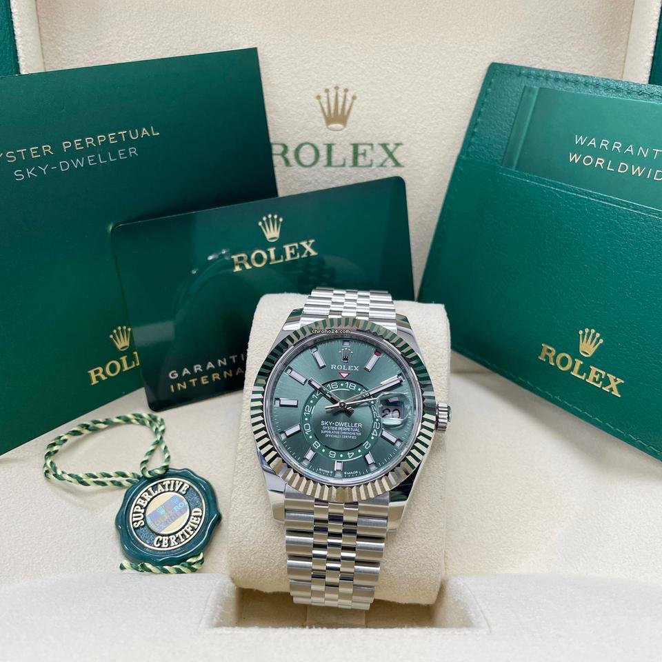 Rolex Sky Dweller 336934 Green Dial Jubilee